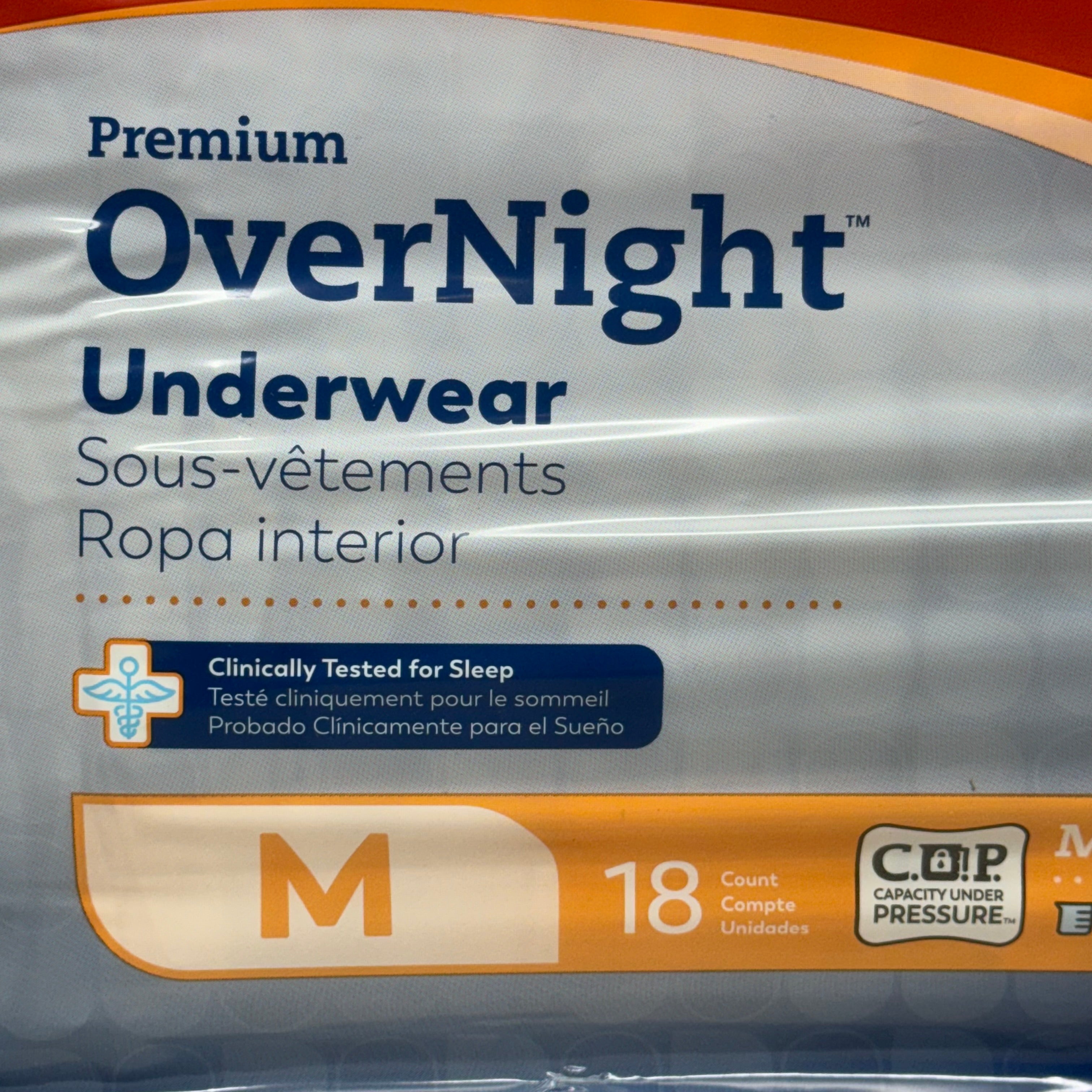 TRANQUILITY (2 PACK 36 Count) Disposable Overnight Underwear Size Medium 2115