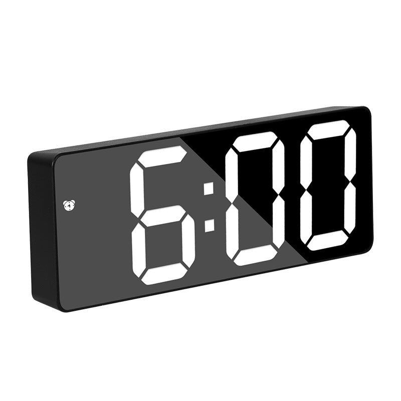 Simple Style LED Electronic Alarm Clock Battery and Plug-in Dual-use Timepiece Yida Time