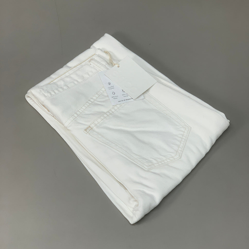 ETICA Tyler High Waist Straight Leg Ankle jeans Vintage White Size 27 EW180114A