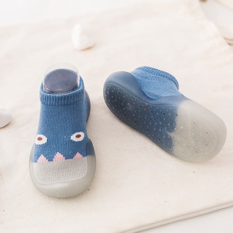 Spring and Autumn Children's Indoor and Outdoor Socks Shoes Baby Step Shoes Boys and Girls Summer Breathable Little Monster Wear resistant Board Shoes