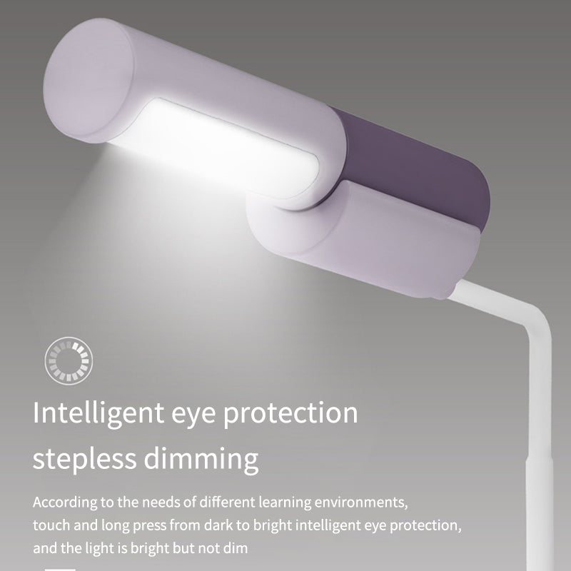 New LED Simple Eye Protection Desk Lamp USB Rechargeable Infinitely Variable Light Student Reading Desktop Small Desk Lamp