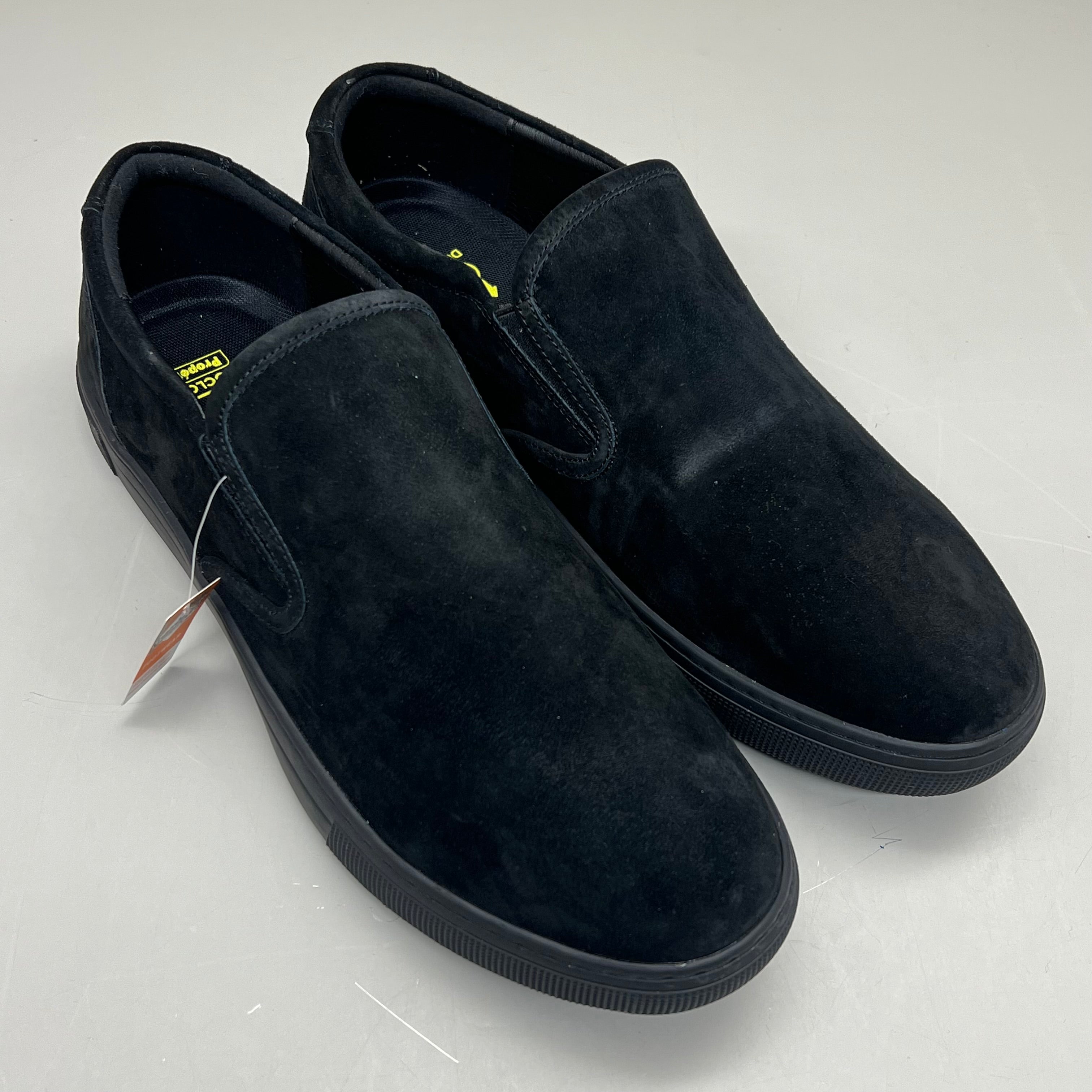 PROPET Kip Suede Slip-On Durocloud Foam Footbed Men's Sz 11.5 M(D) Black MCX074S