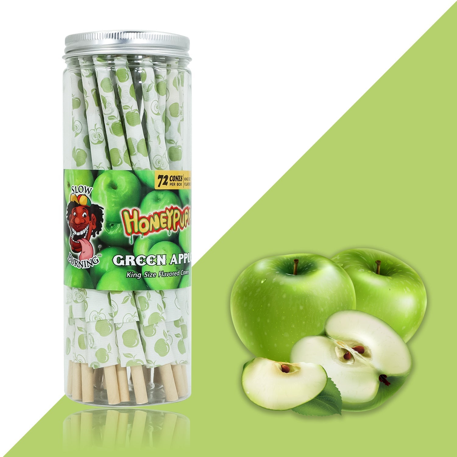 Cigarette roll paper fruit flavor horn tube 72 pack canned flavor paper