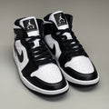 NIKE AIR JORDAN 1 Mid Panda Shoe Women's Sz 10 Black / White DV0991-101 (New)