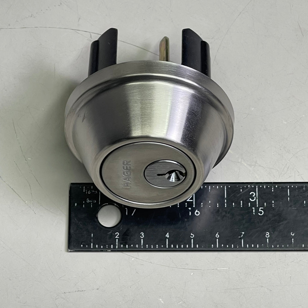 HAGER Deadbolt Satin Stainless Steel Grade 2 Cylinder Thumbturn 3215-32D