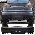2008-2015 Mitsubishi Lancer EVO X Style Rear Bumper Cover PP