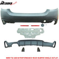 2014-2020 BMW F32 428i M-P Style PP Rear Bumper Cover Single Outlet