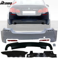 2011-2016 BMW 5 F10 MTech Style Twin Outlet Rear Bumper Conversion