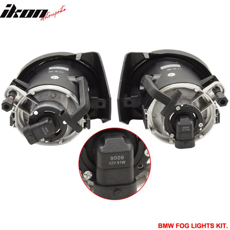Fits 99-06 E46 2Dr M3 PP Front Bumper + Fog Light Cover + Fog Lamp