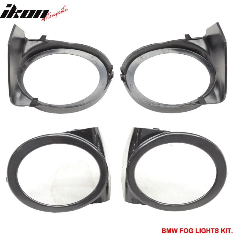 Fits 99-06 BMW E46 2Dr M3 PP Front Bumper + Fog Light Cover + Fog Lamp