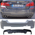 2011-2016 BMW F10 M-P Style Twin Muffler Dual Outlet Rear Bumper PP