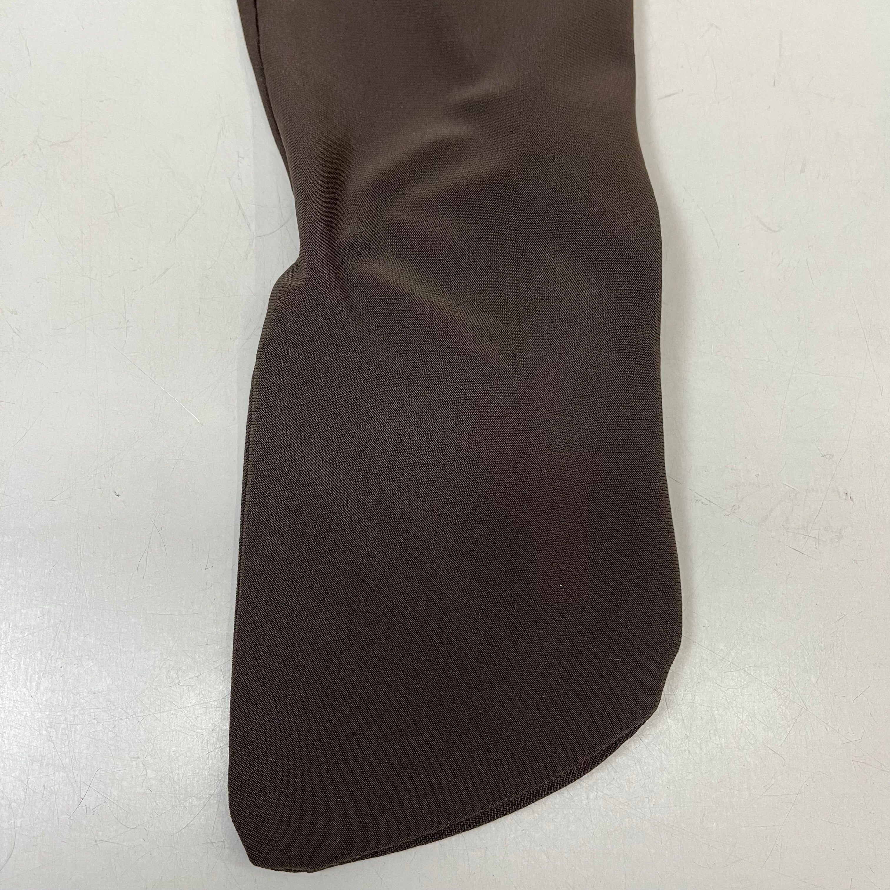 NORMA KAMALI Sleeveless Catsuit w/ Footsie Hidden Zip Women's Sz XS/34 Chocolate
