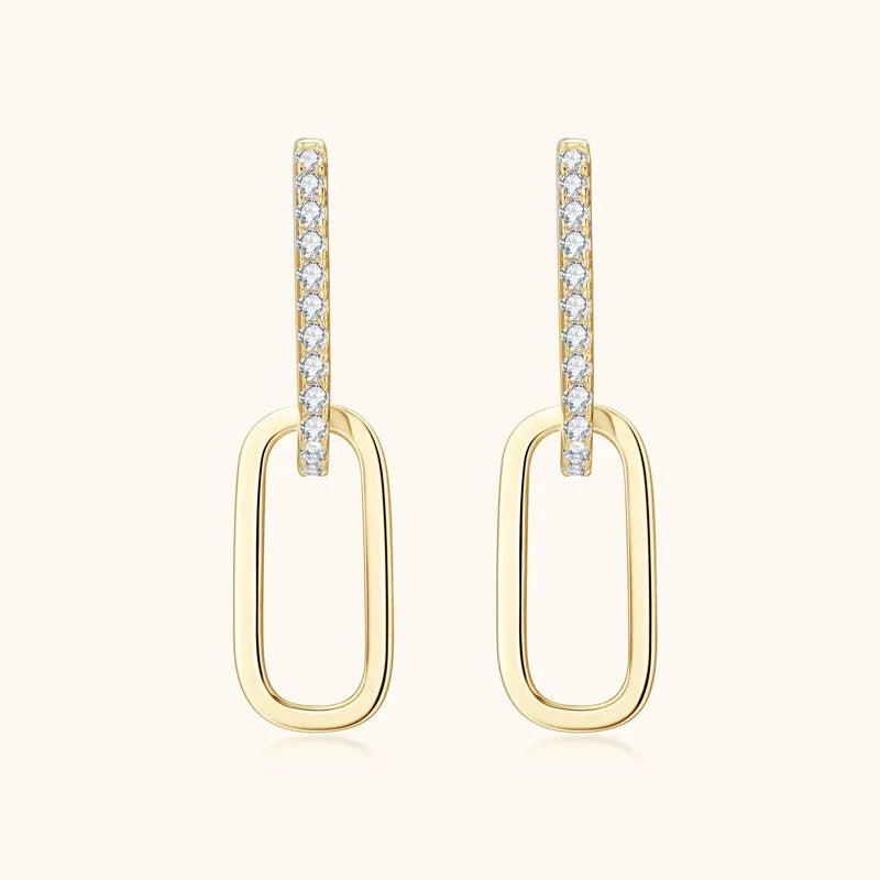 925 Sterling Silver Moissanite Earrings