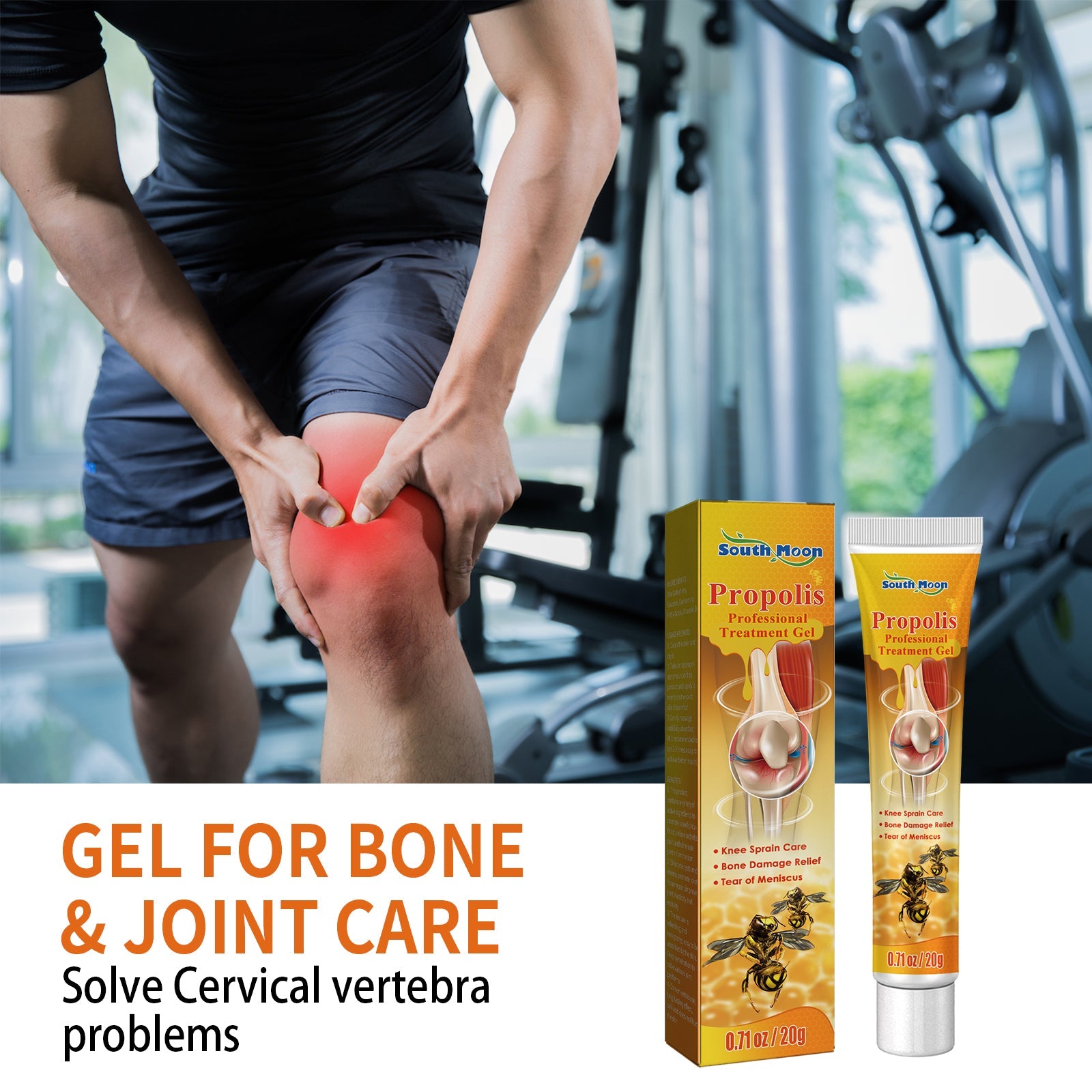 Gel For Bon And Joint Care, Relieve Knee, Lumbar, Shoulder, Neck And Muscle Pain Body Massage Cream