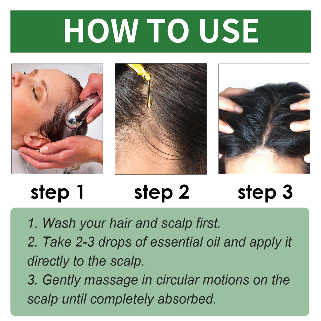 Rosemary Essential Oil, Repair Solid Hair Strong And Moisturizing Hair Roots Thick And Supple Hair Care Essential Oil