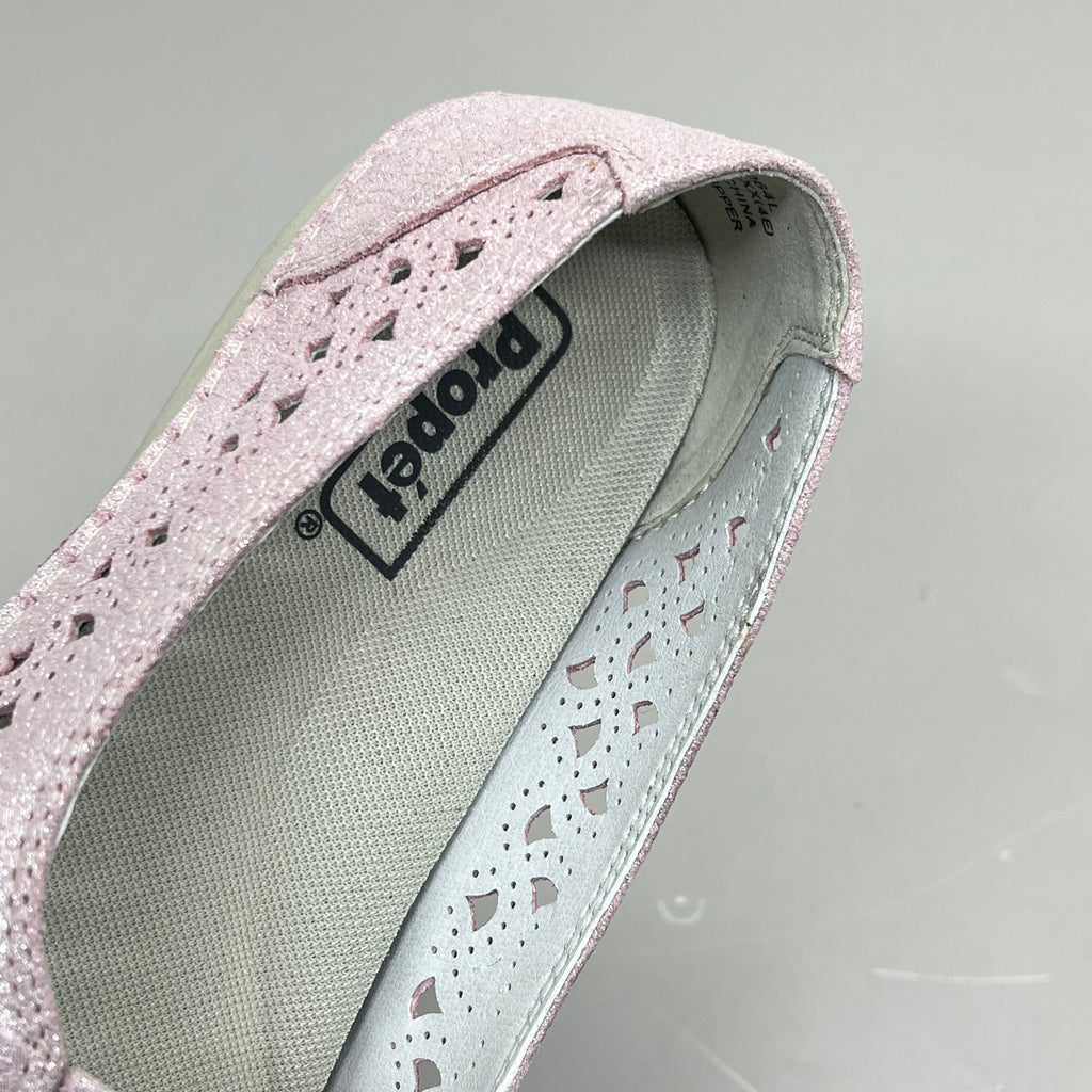 PROPET Cabrini Full Grain Leather Arch Support Women Sz 6.5 XX(4E) Blush WCX064L