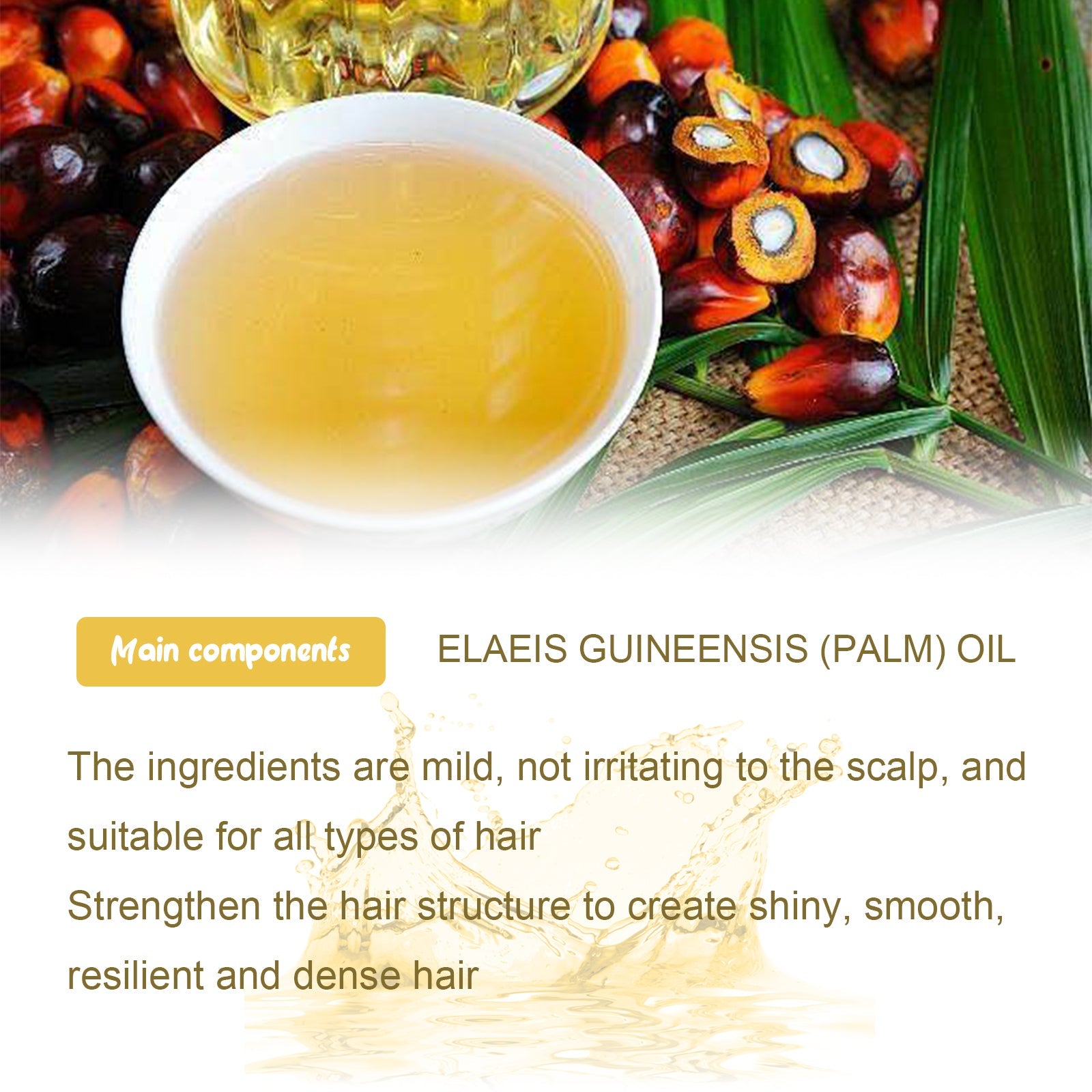 Batana Oil, Hydrating Repair Hair Sere Short-Tempered Soft Thick Hair Oil