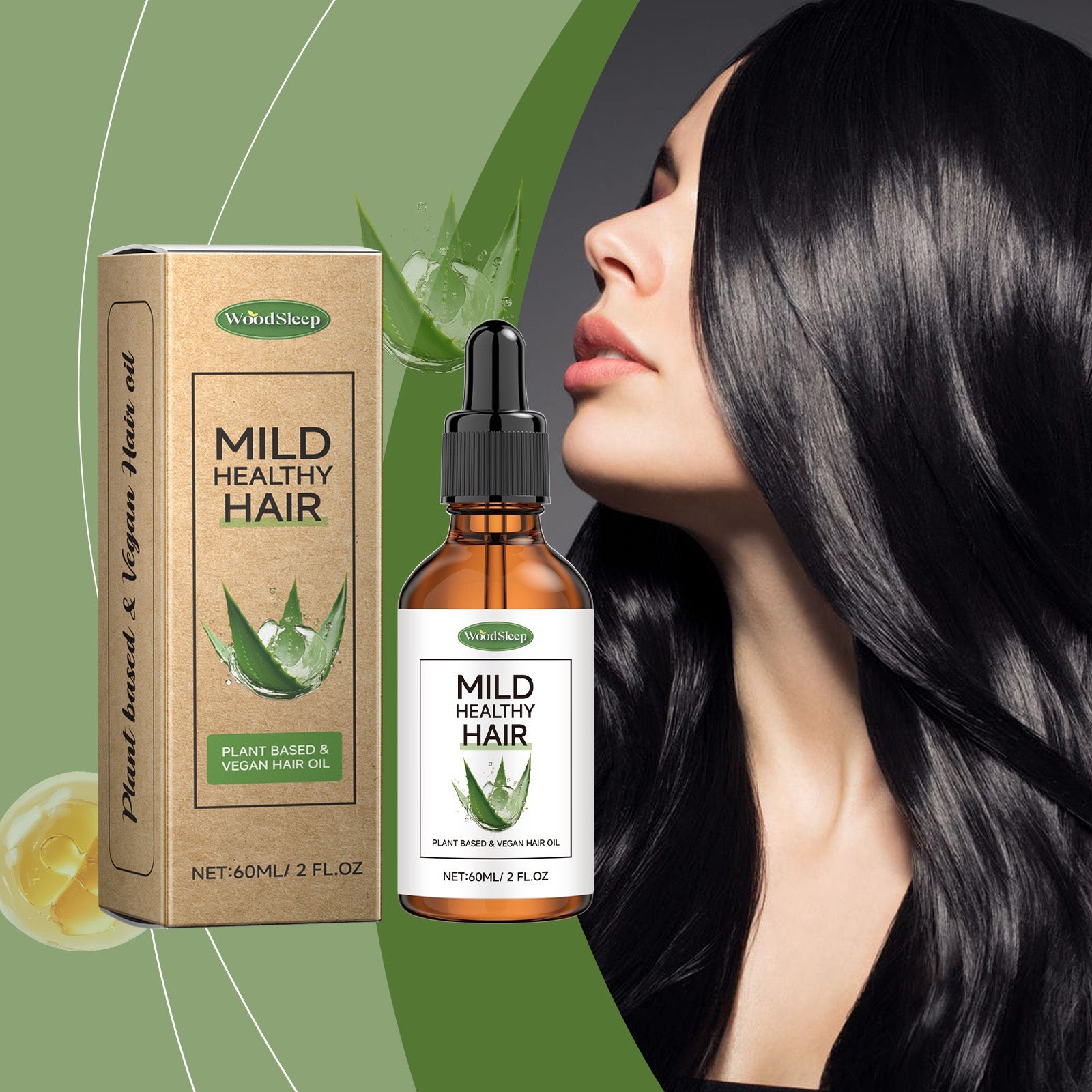 Vegetative Hair Care Essential Oil Gently Moisturizes And Repairs Dry Hair Vegetative Fragrance Prevents Frizz