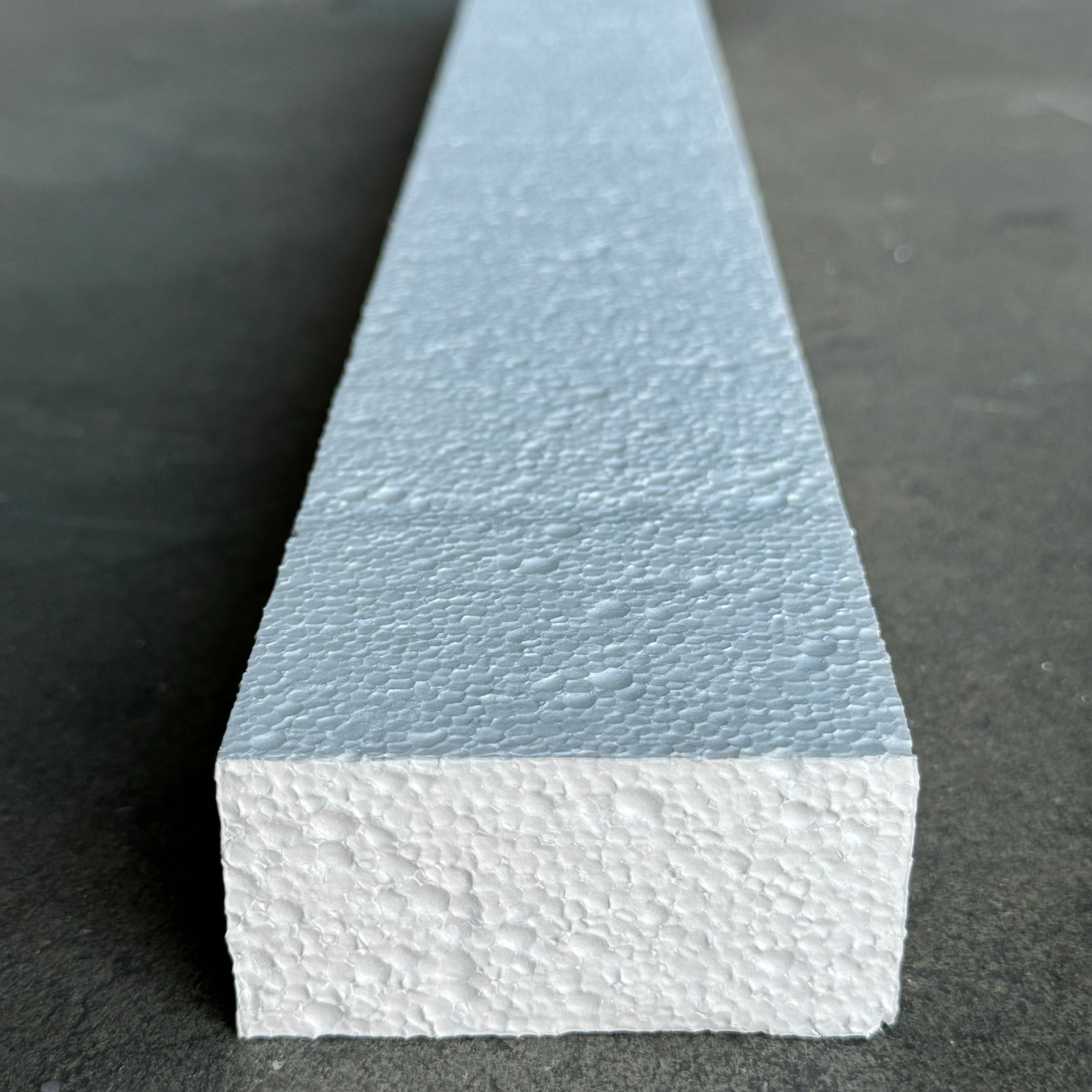 ZA@ NUCOR 168PK Rectangular Styrofoam 23”Lx3”Wx1-1/2”T White