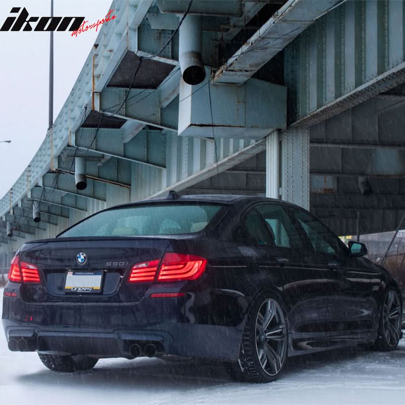 2011-2016 BMW F10 5 Series Sedan 3D Style Roof Spoiler ABS
