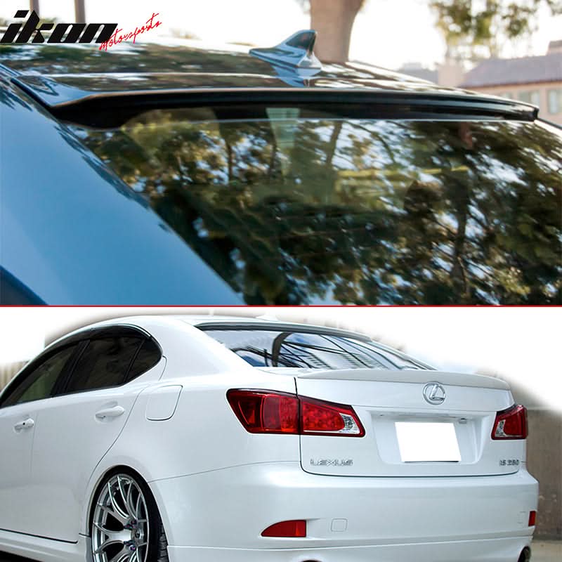 2006-2013 Lexus IS250 350 OE Style #202 Black Trunk & Roof Wing ABS