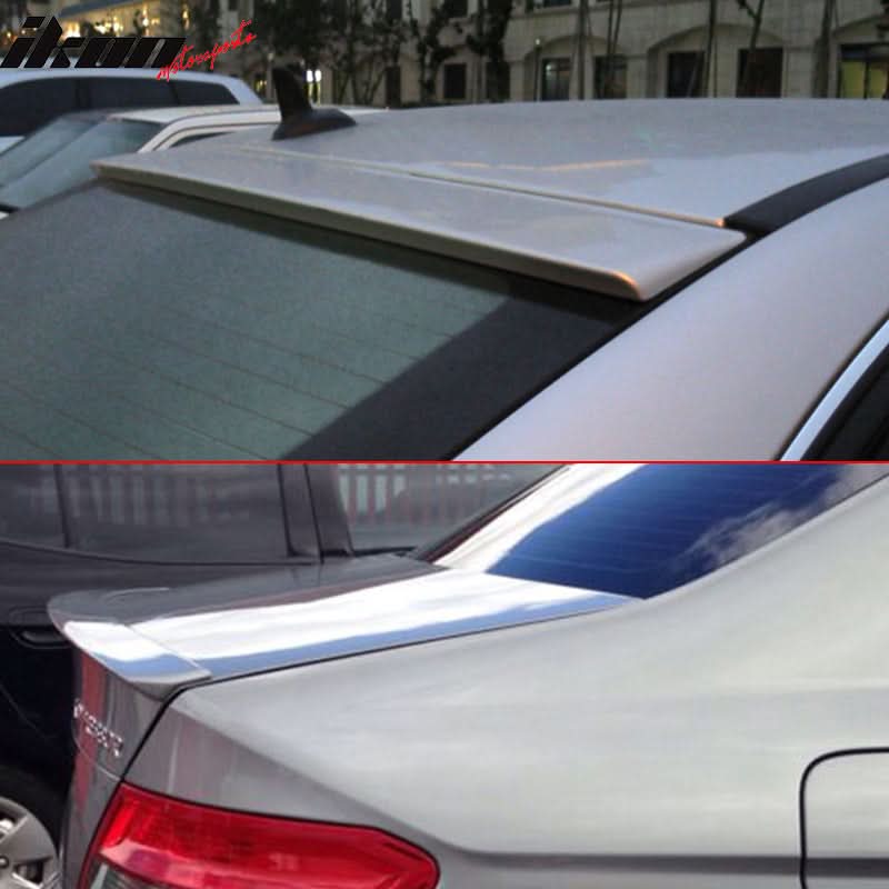 Fits 08-14 W204 Trunk Spoiler & Roof Wing #744 Iridium Silver Metallic