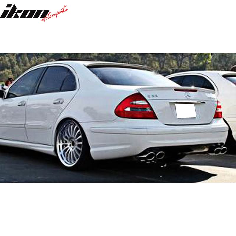 Fits 03-05 Benz W211 Trunk Spoiler & Roof Wing #650 Cirrus White