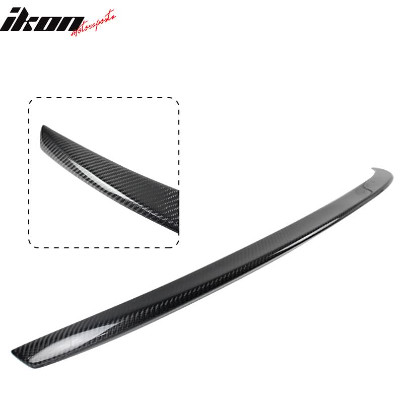 2014-2022 Infiniti Q50 Sedan 4Dr Ikon Style Carbon Fiber Trunk Spoiler