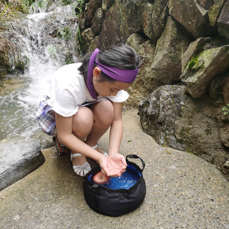 Fishing Basin Portable Travel Laundry Washbasin Foot Bag Bucket Outdoor Travel Basin