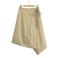 Summer New  Style Women's Fashionable Elegant Wrap Skirt with Mid-Waist and Midi Length