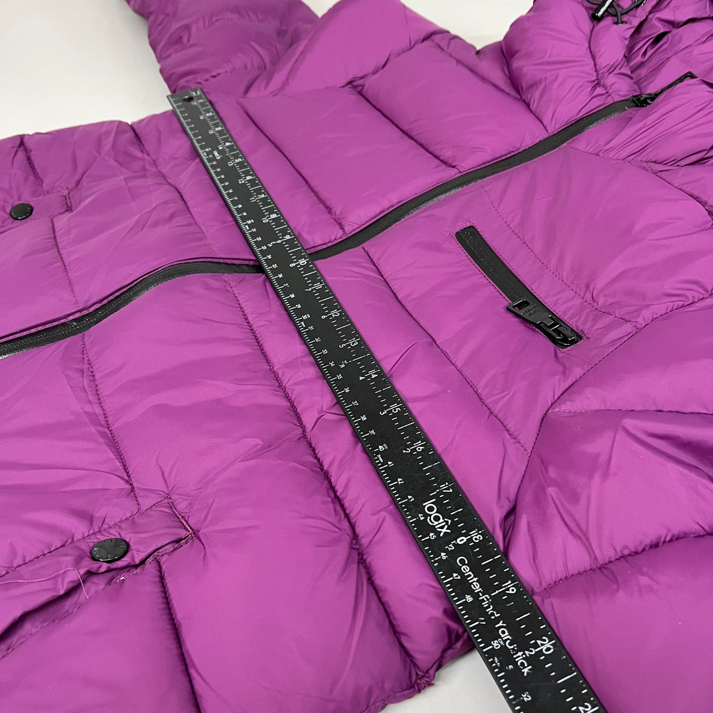 DKNY Boys' Winter Jacket Insulated Quilted Puffer Parka S Red Berry