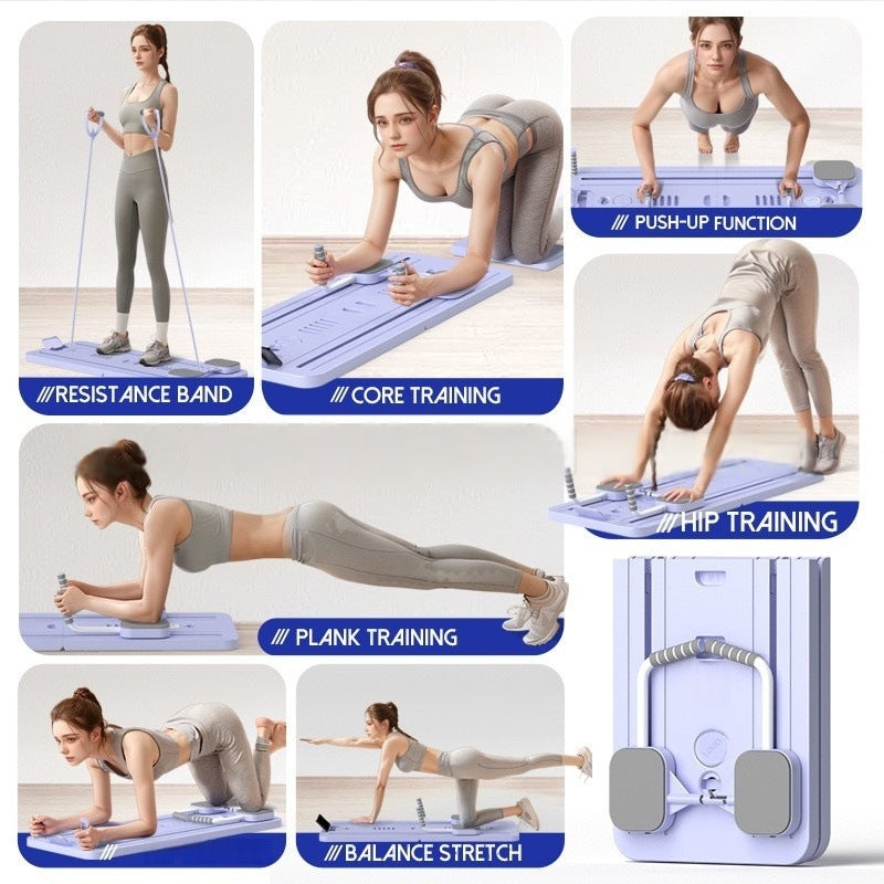 Multi functional belly board foldable Pilates board abdominal trainer chest muscle exercise board support device