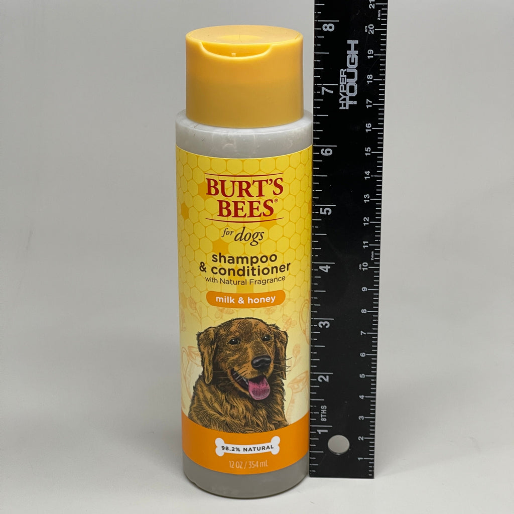 BURT'S BEE'S (6 PACK) For Dogs Shampoo & Conditioner Milk & Honey 12 oz FFP10128