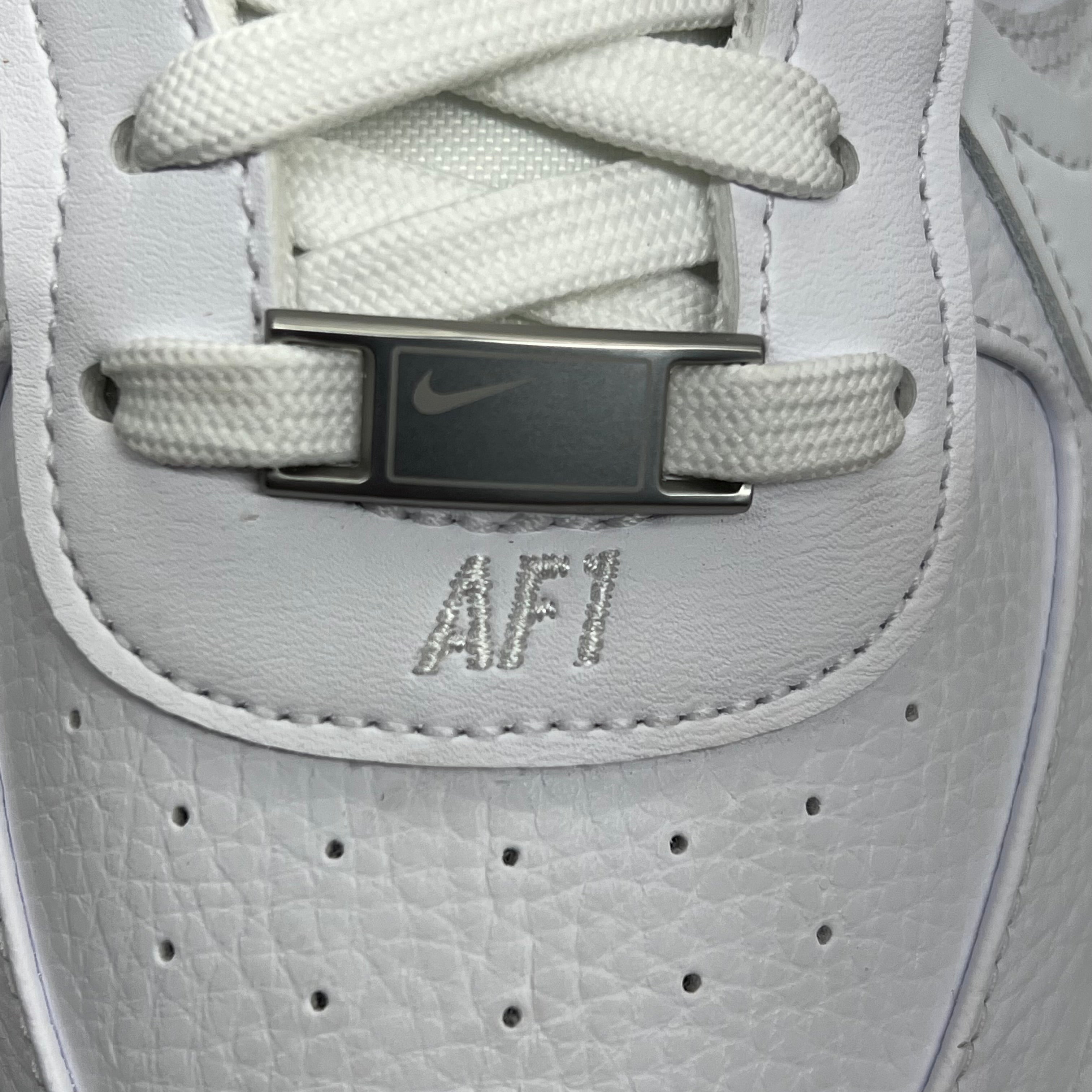 NIKE Air Force 1 PLT.AF.ORM Tapered Toe Shoes Sz Women's 8 White/Pink/Blue FN7180-100