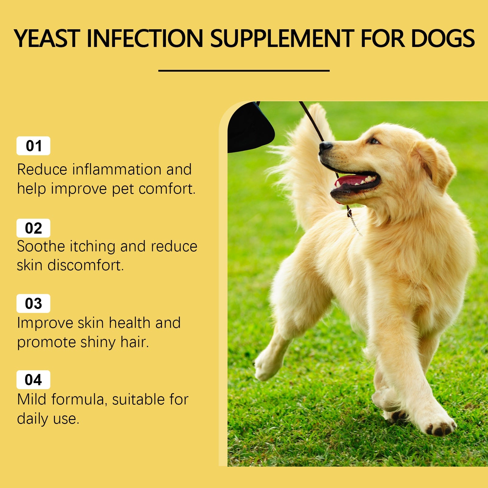 Pet Herbal Supplement Herbal Yeast Supplement For Soothing Pet External Skin Care