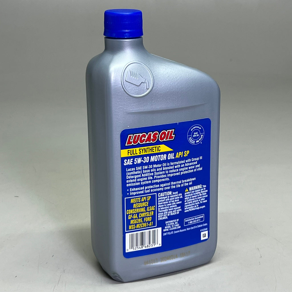 LUCAS (6 PACK) 5W-30 Maximum Performance Engine Synthetic Motor Oil 1 qt /946 ml