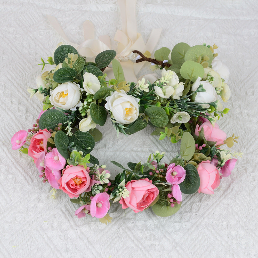 European and American style brides, sweet flower garlands, hair accessories, photography, photography, travel, hairbands, super fairy wedding dresses, dress accessories