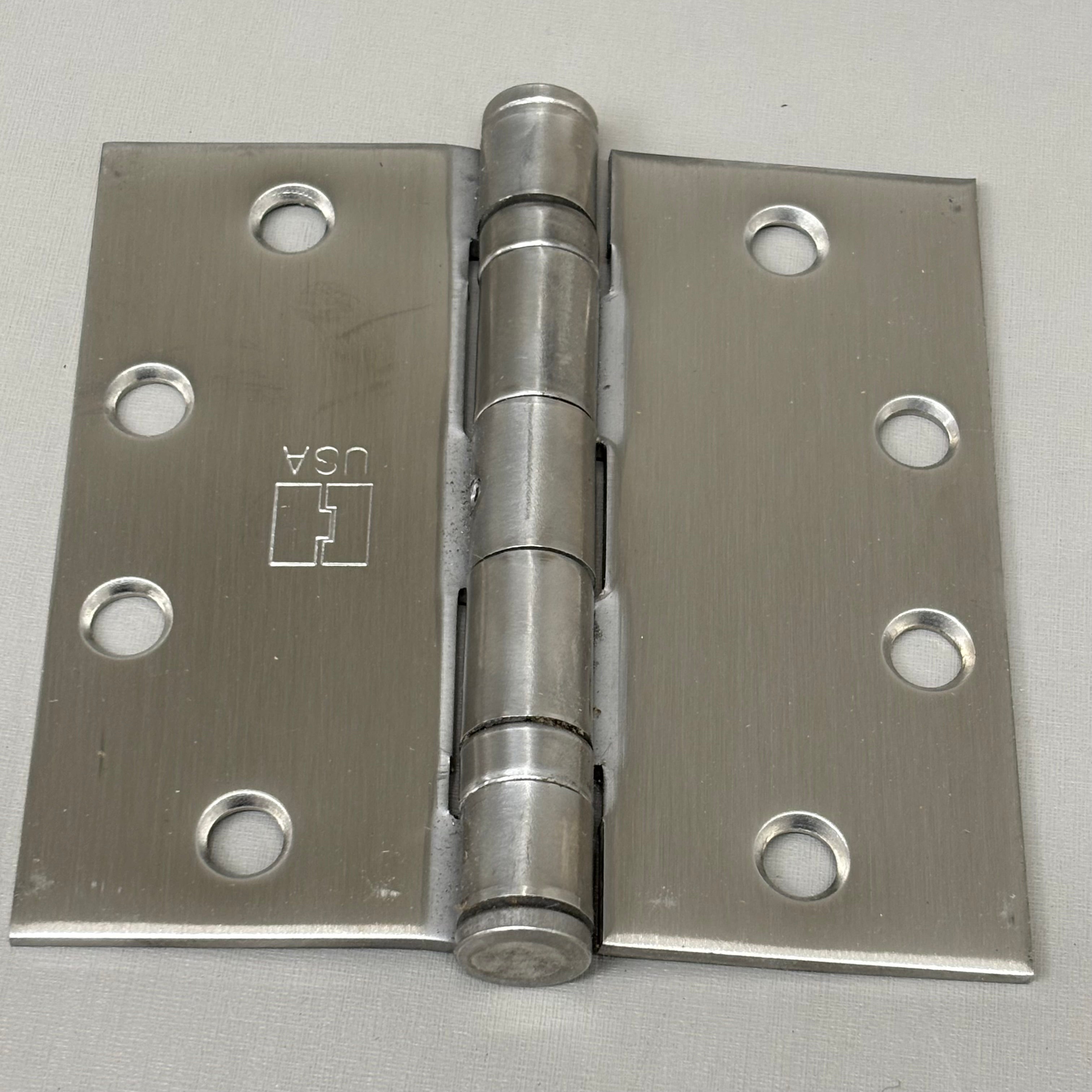 HAGER (3 PACK) Full Mortise Hinge 5 Knuckle Stainless Steel BB1191 Series 4.5"