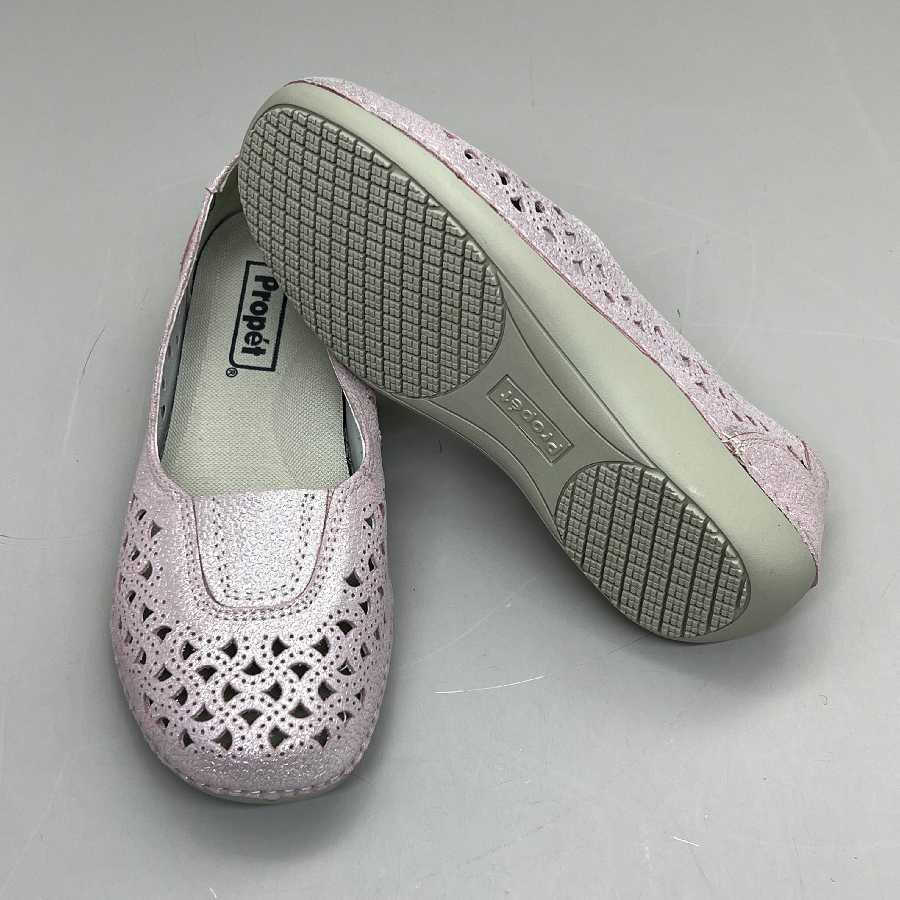 PROPET Cabrini Full Grain Leather Arch Support Women Sz 6.5 XX(4E) Blush WCX064L