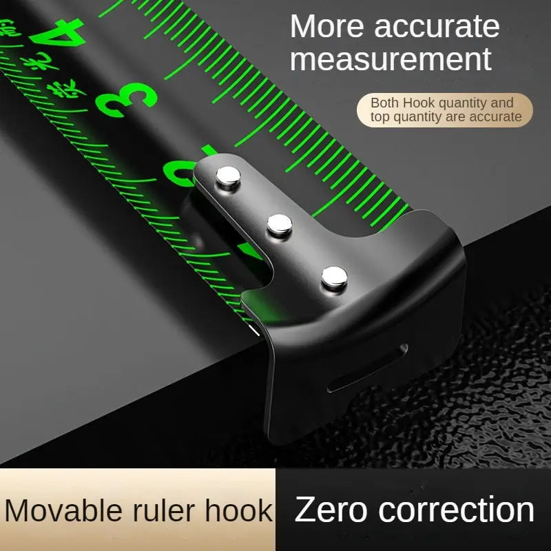 Self Locking Fluorescent Steel Tape Measure | High Precision Waterproof Measuring Tool