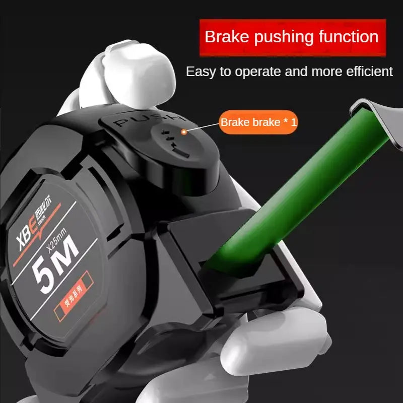 Self Locking Fluorescent Steel Tape Measure | High Precision Waterproof Measuring Tool