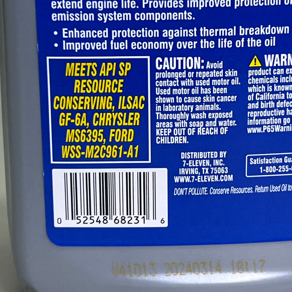 LUCAS (6 PACK) 5W-30 Maximum Performance Engine Synthetic Motor Oil 1 qt /946 ml