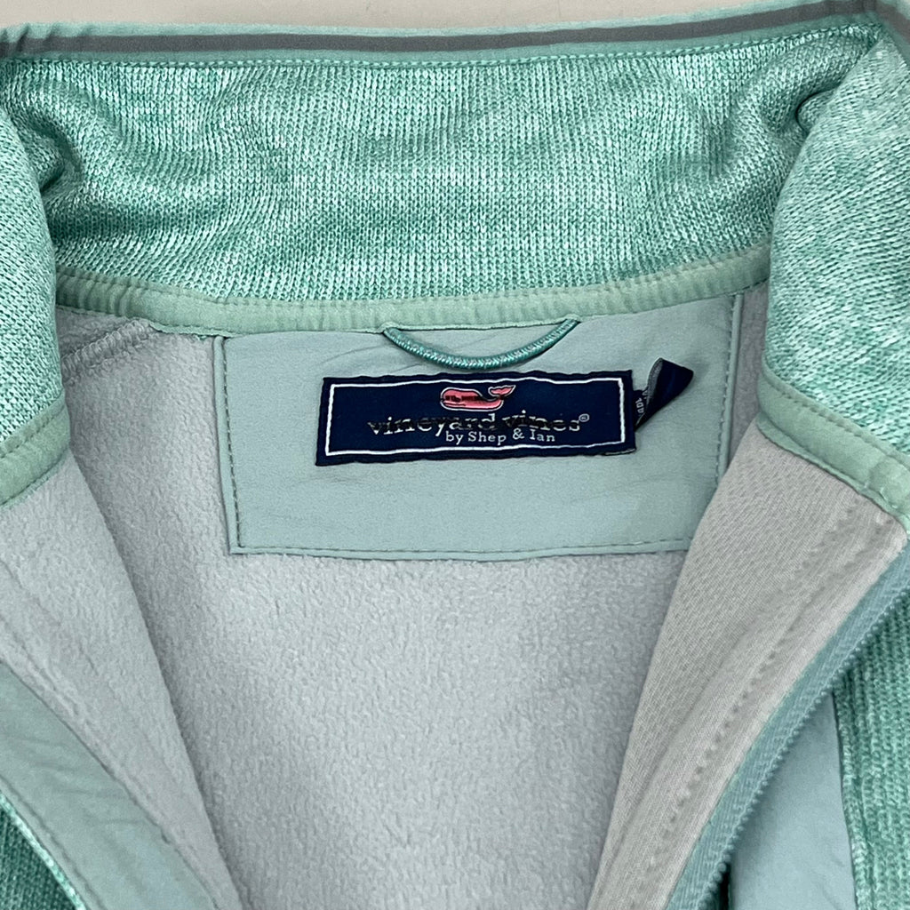 VINEYARD VINES Martha's Vineyard Men's Teal Green Half Zip Pullover Sz- L