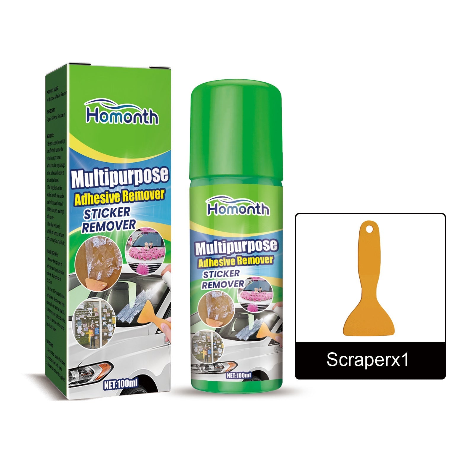 Multipurpose Adhesive Remover, Multi-Purpose Adhesive Removal Self-Adhesive Double-Sided Adhesive Removal Adhesive Cleaning Adhesive No Residue Cleaner