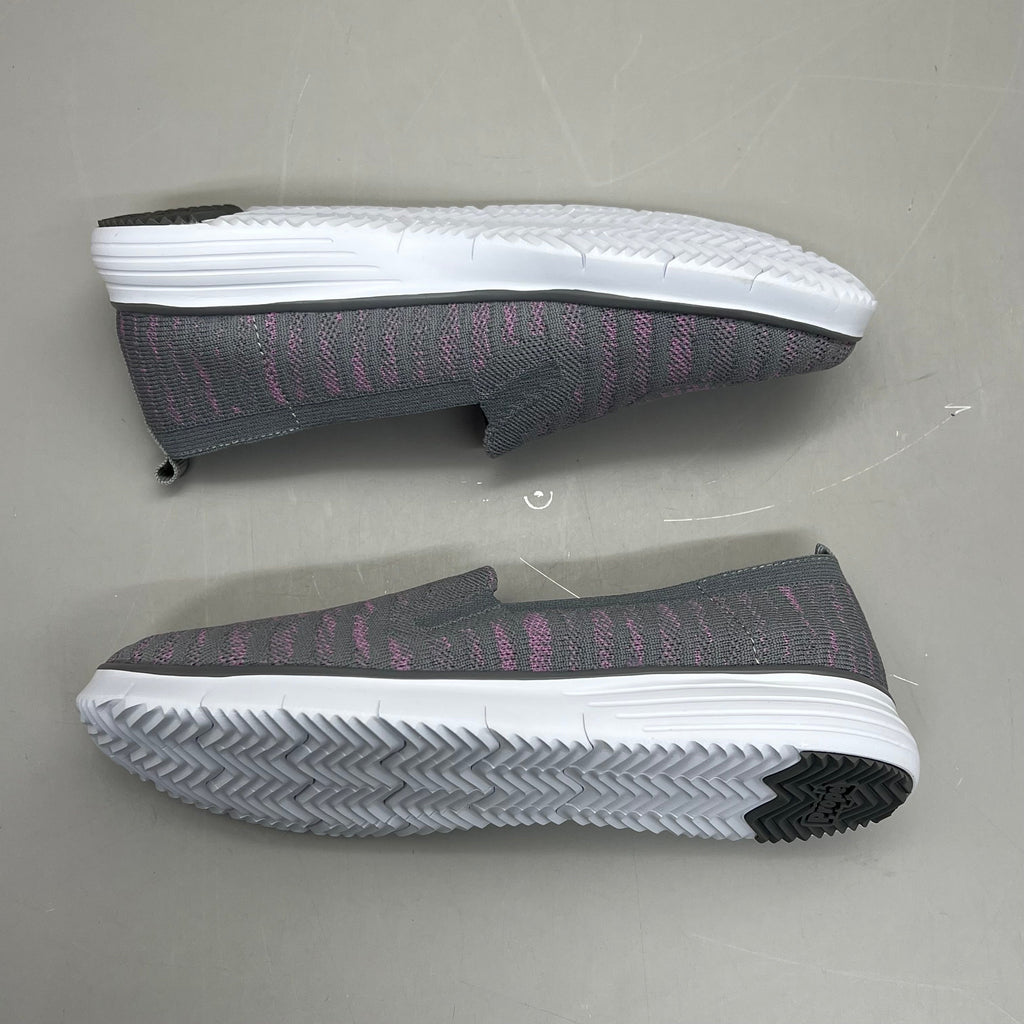 PROPET Travel Fit Slip-On Flexible Shoe Women's Sz 6.5 M(B) Grey/Pink WAT044M