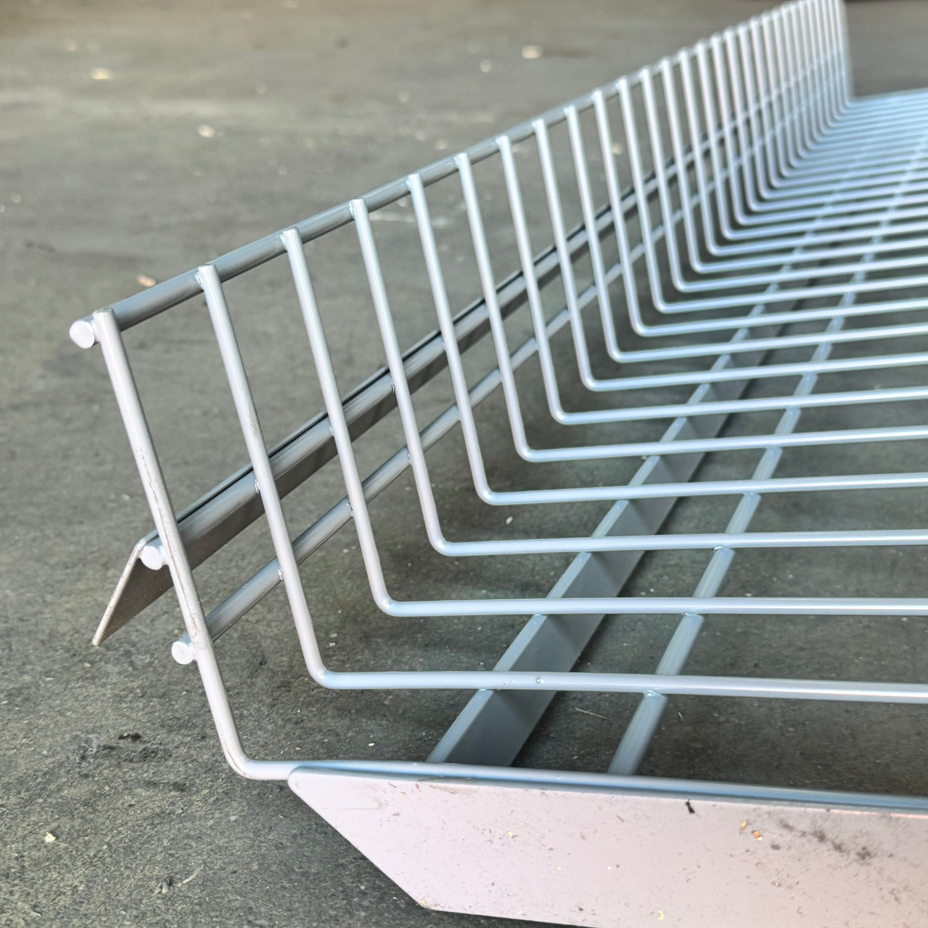 Shoe Rack Shelving 2 Pack Sz 48”Lx17”Wx5 1/2”H Grey 1023034-00PK20155 Used