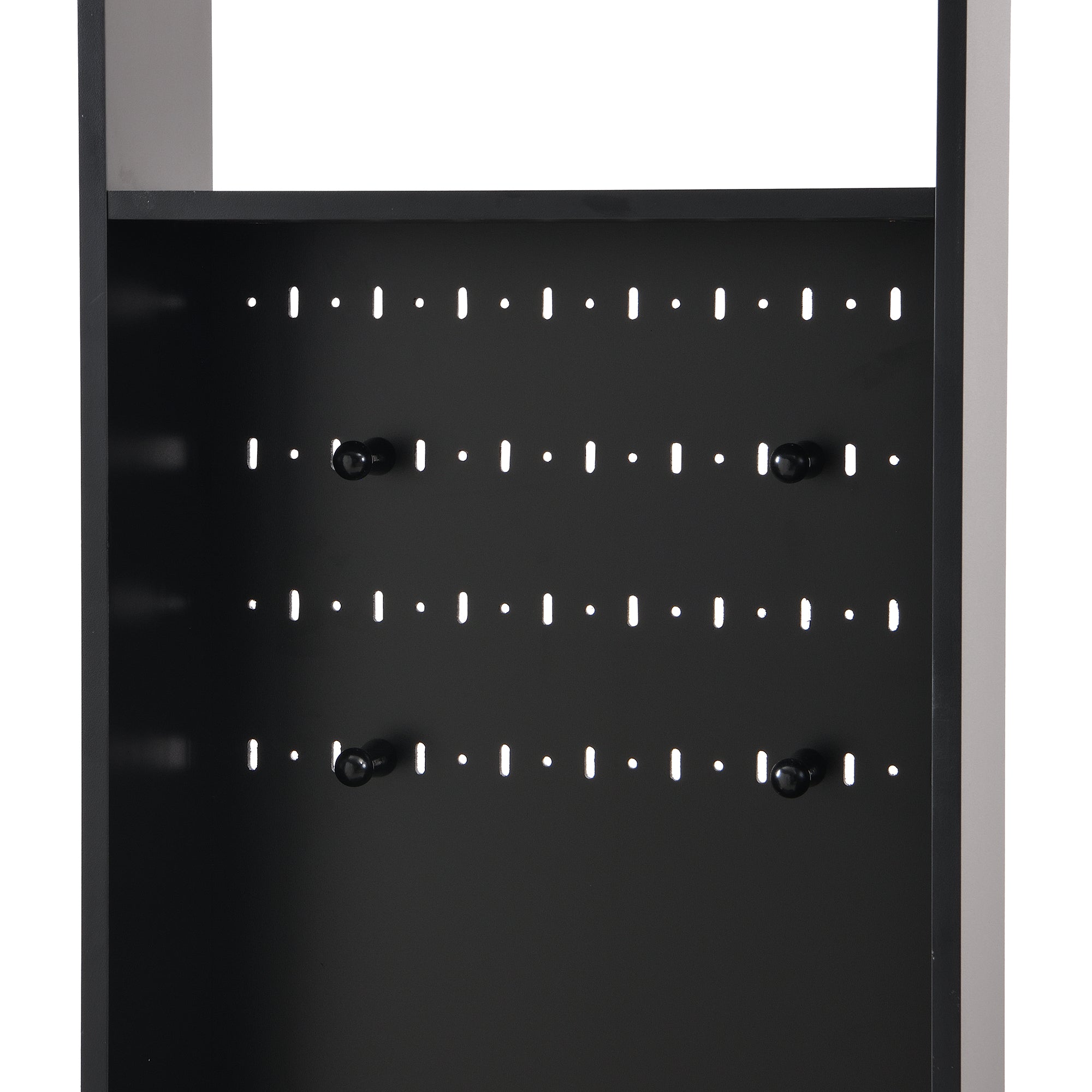 39.3'W70.8'H multifunctional corridor shoe cabinet with soft padded nail board and black hanger with entrance hook