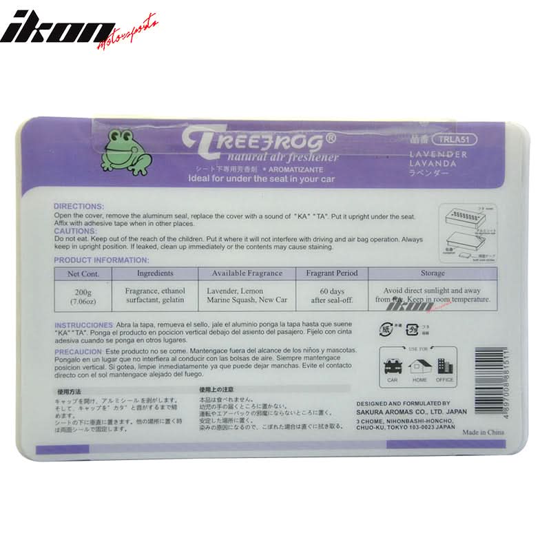 Treefrog Xtreme Fresh Air Freshener Lavender Scent Car Auto Home