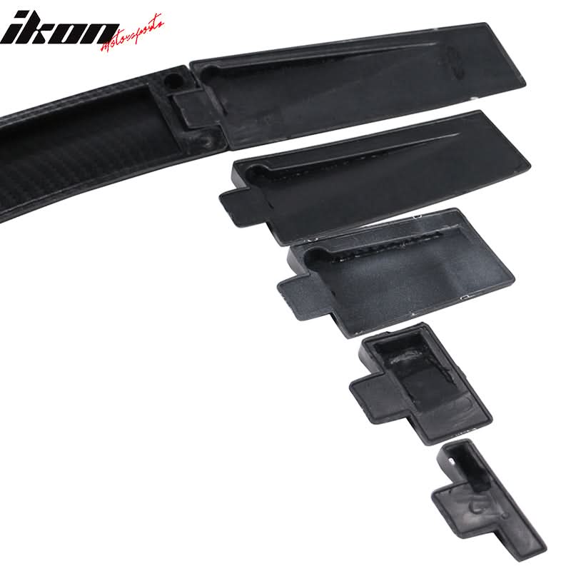 Universal Fitment Carbon Fiber Print Adjustable Rear Roof Spoiler ABS