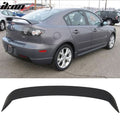 2003-2009 Mazda 3 Sedan OEM Style Primer Matte Black Rear Spoiler Wing